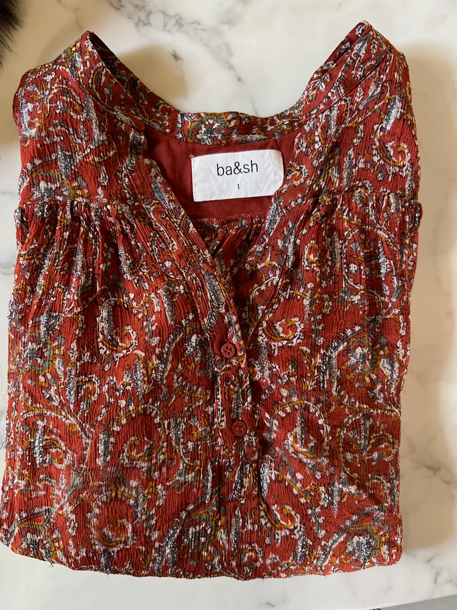 Blouse Ba&sh Terracota irisée – Image 9
