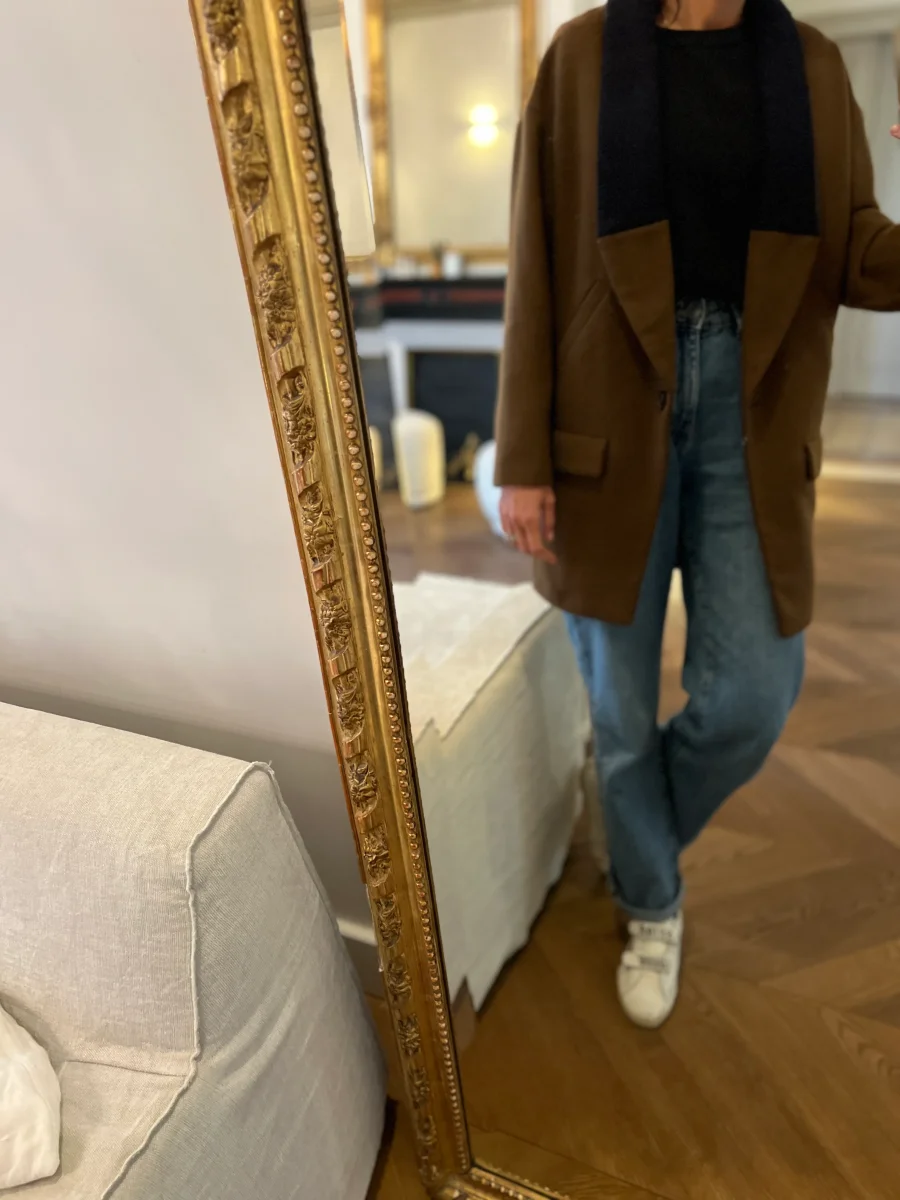 Zara - Manteau marron col laine – Image 6