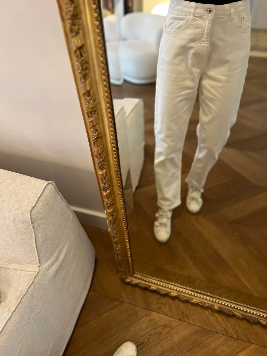 Zara - Jean Blanc classique T.38 – Image 3