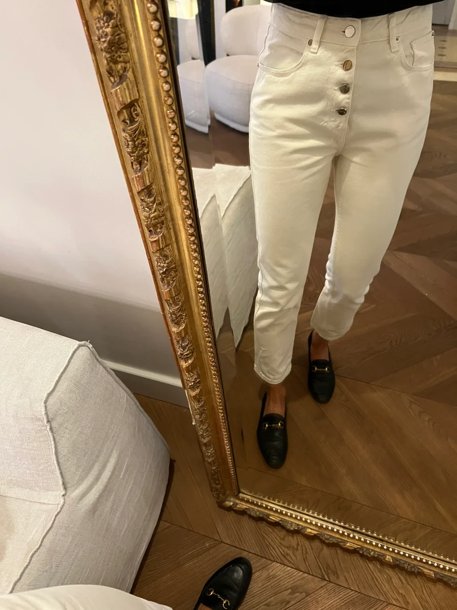 Ba&sh - Jean boutons argentés – Image 2