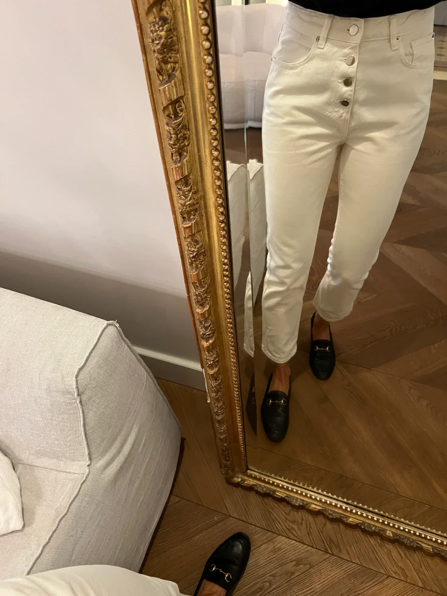 Ba&sh - Jean boutons argentés – Image 3