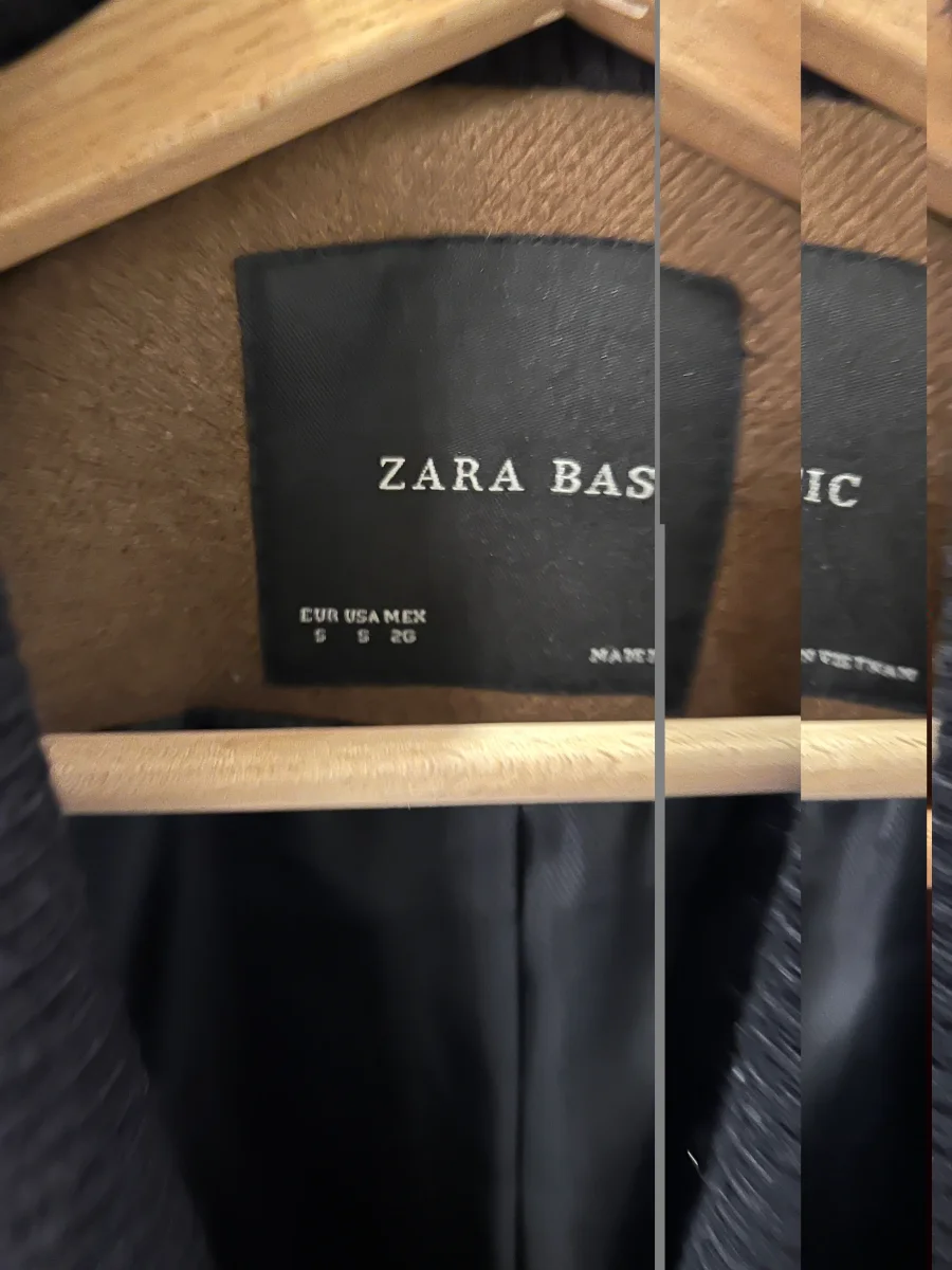 Zara - Manteau marron col laine – Image 8