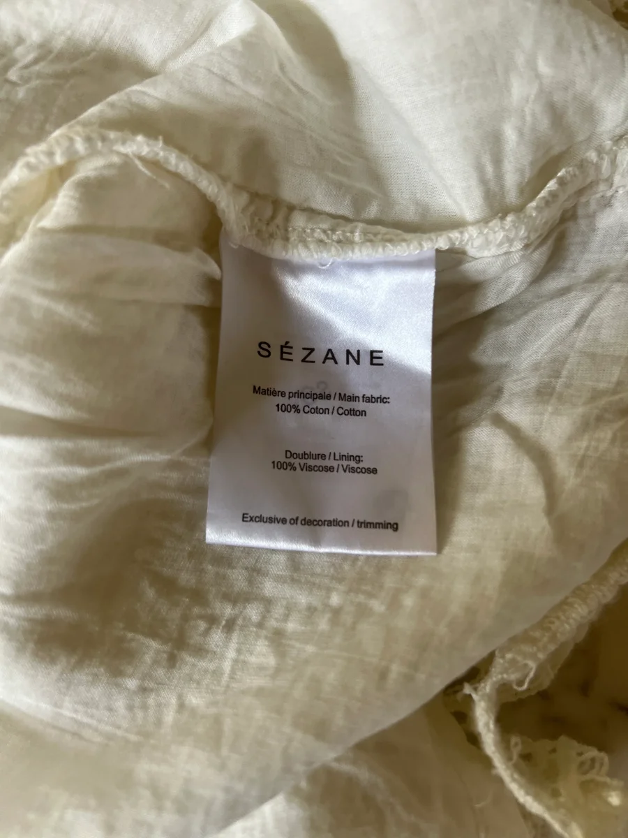 Robe Sézane ecrue à crochet – Image 9