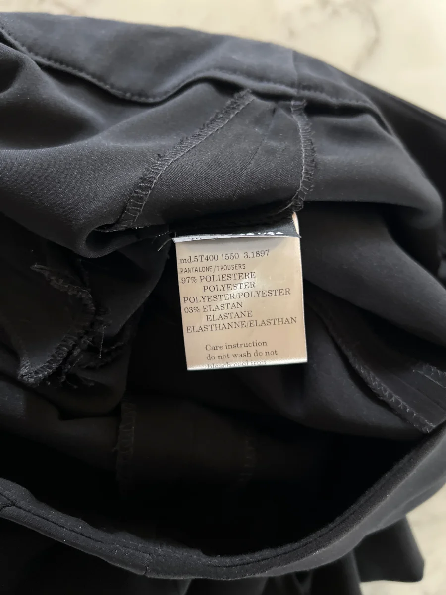 Pantalon Thierry Mugler noir évasé – Image 8