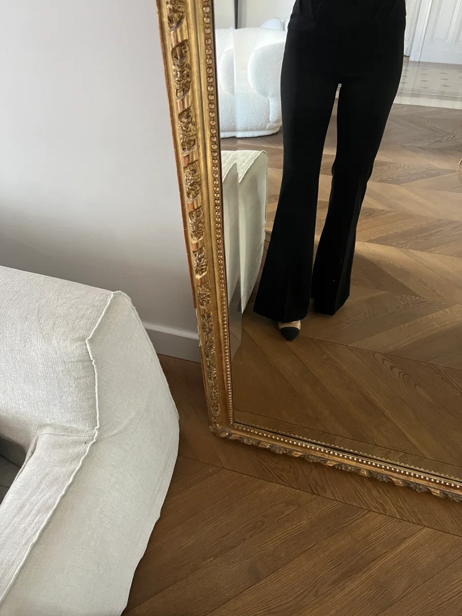 Pantalon Thierry Mugler noir évasé – Image 2