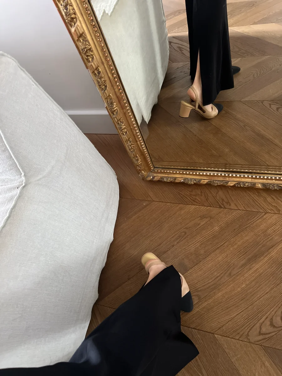 Pantalon Thierry Mugler noir évasé – Image 4