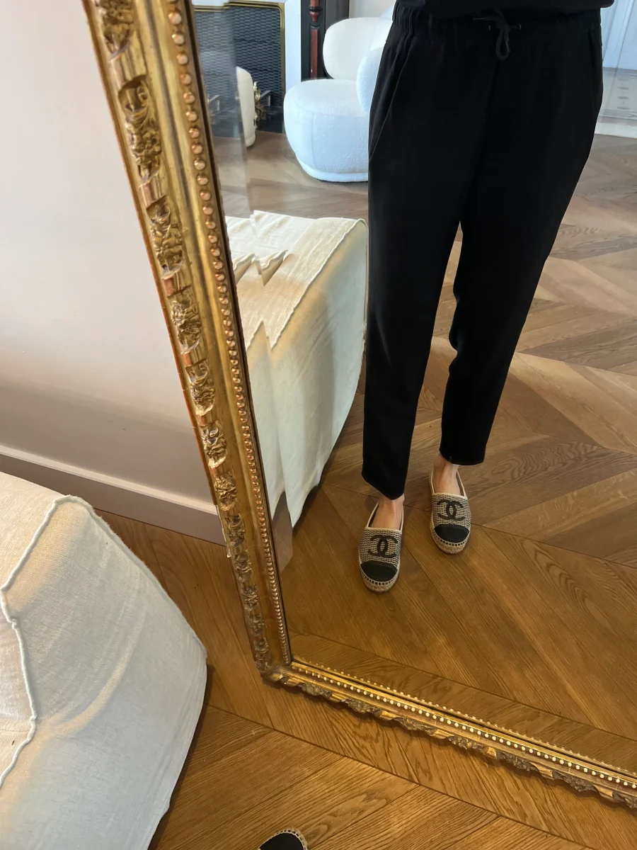 Pantalon Maje noir fluide – Image 2