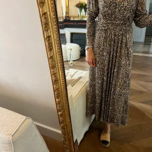 Robe Ba&sh longue col V imprimée