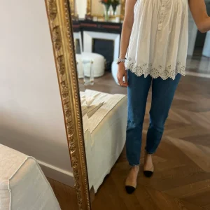 Débardeur Soun blanc à clous