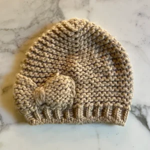 Sandro - Bonnet en laine beige