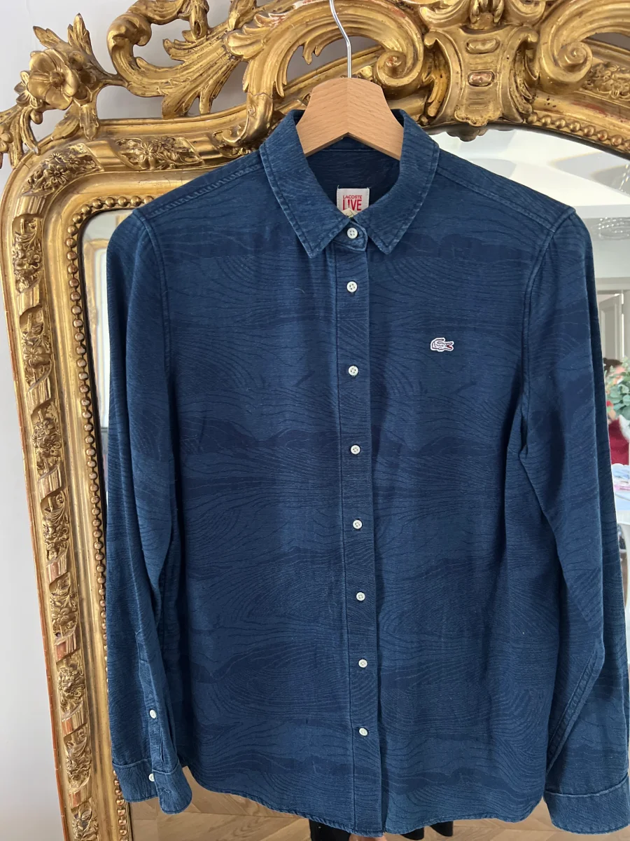 Chemise Lacoste Live brut en jean