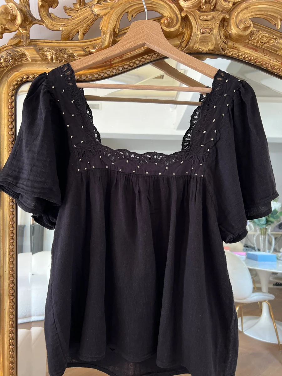 Blouse Sézane à pois dorés – Image 6