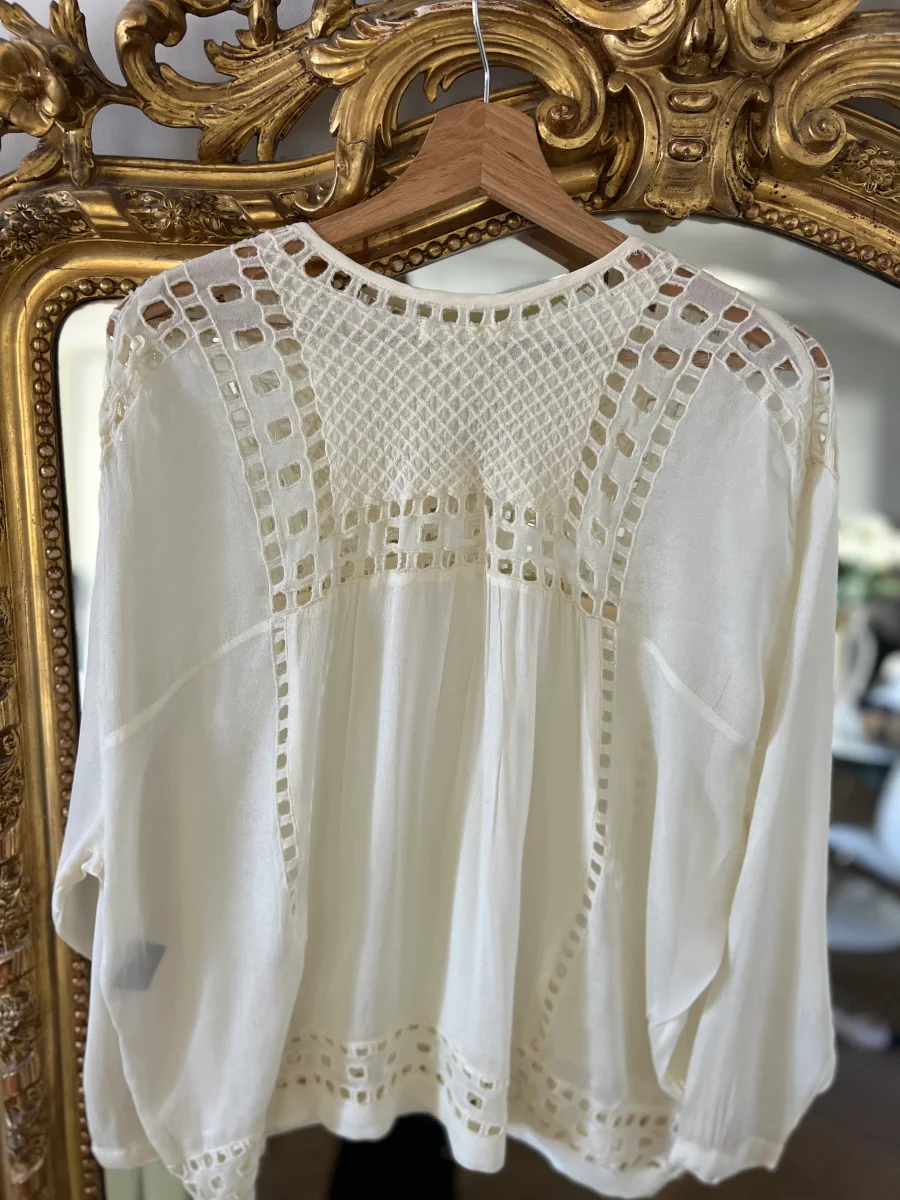 Noémie Lenoir Blouse Isabel Marant étoile ecrue – Image 7