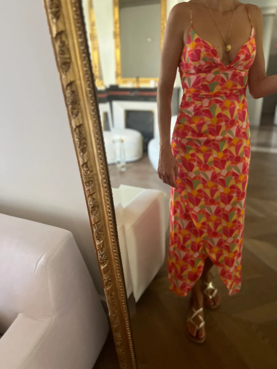 Robe Zara colorée à bretelles – Image 2