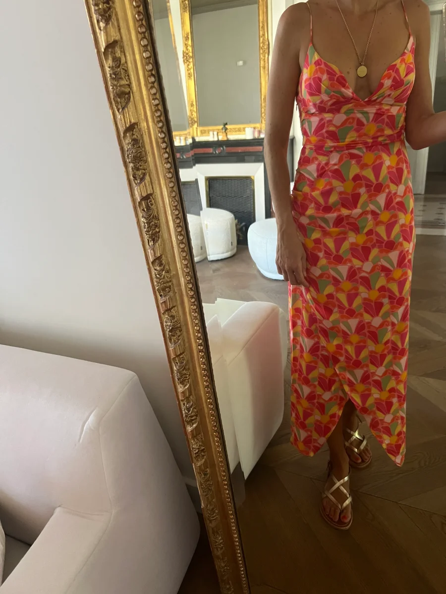 Robe Zara colorée à bretelles – Image 3