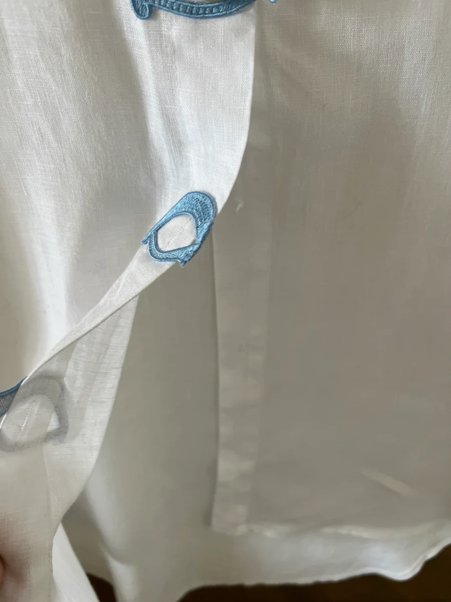 Noémie Lenoir Chemise tunique en lin blanche – Image 4