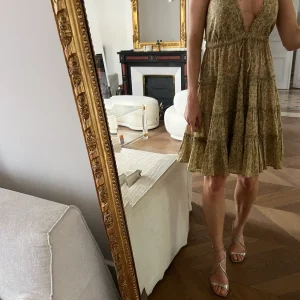 Noémie Lenoir Robe Masscob beige dos nu