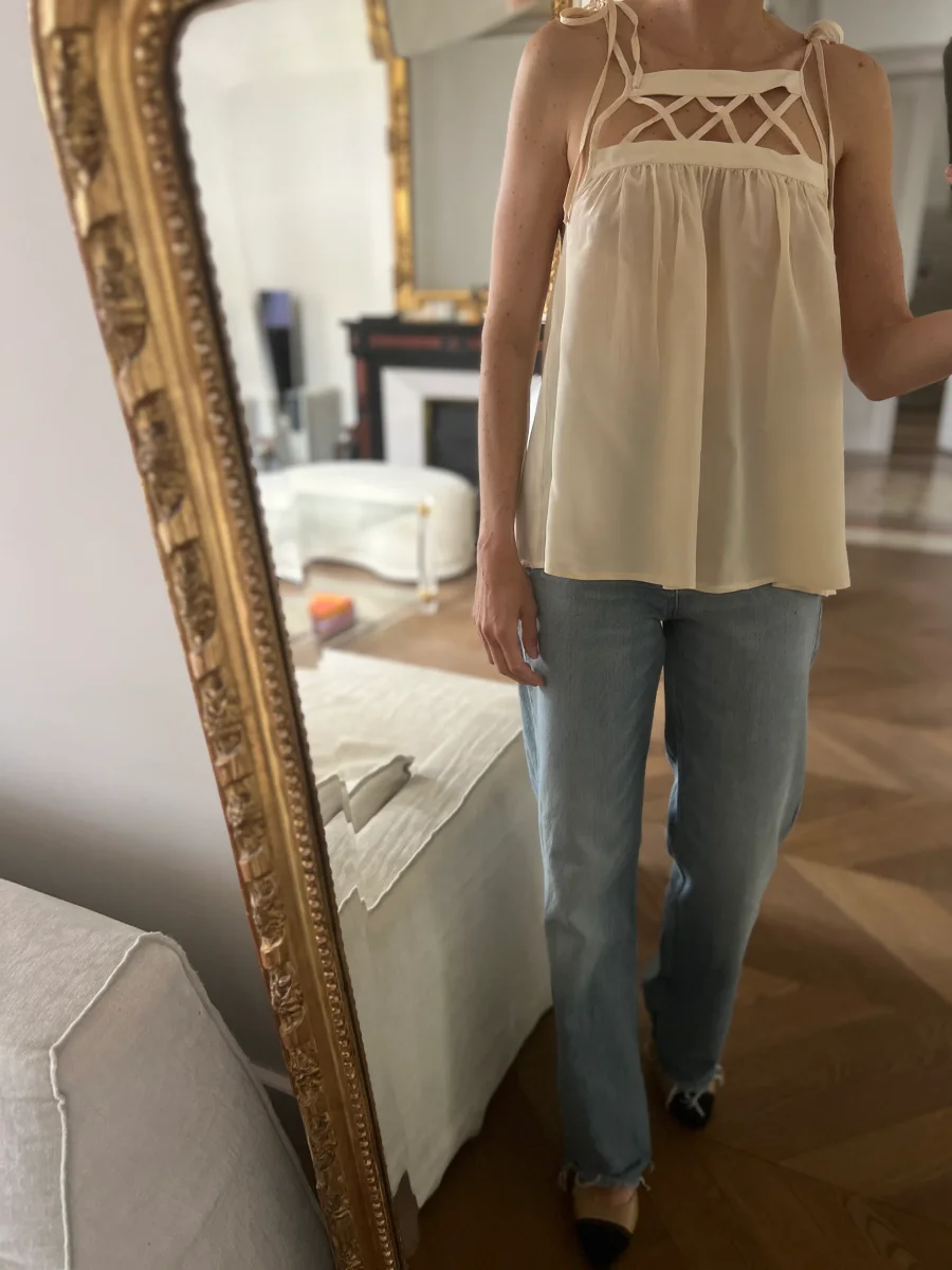 Noémie Lenoir Top Jenni Kayne ecru – Image 5