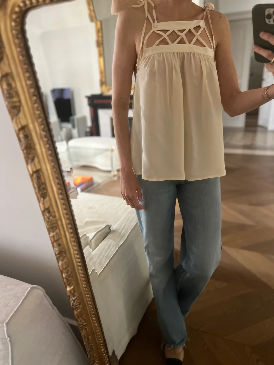 Noémie Lenoir Top Jenni Kayne ecru – Image 6