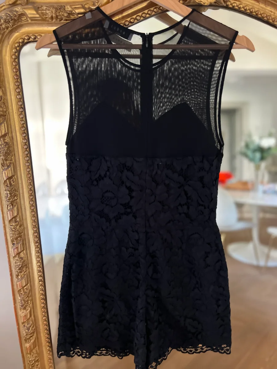 Combishort Sandro en dentelle noire – Image 6