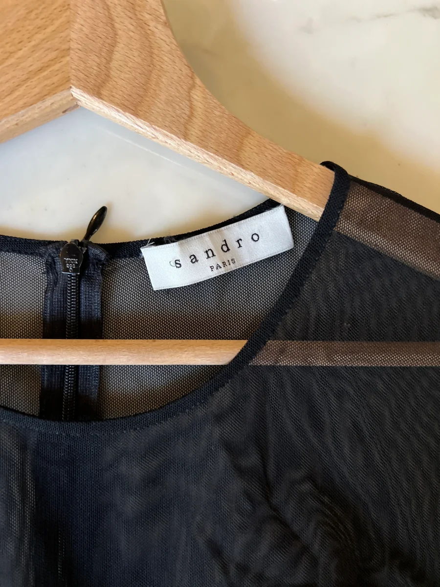 Combishort Sandro en dentelle noire – Image 7