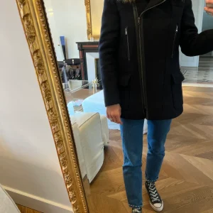 Duffle Coat Zapa en laine bleu marine