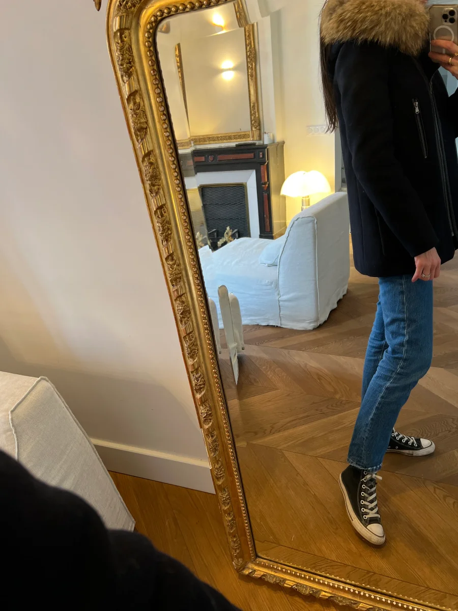 Duffle Coat Zapa en laine bleu marine – Image 6