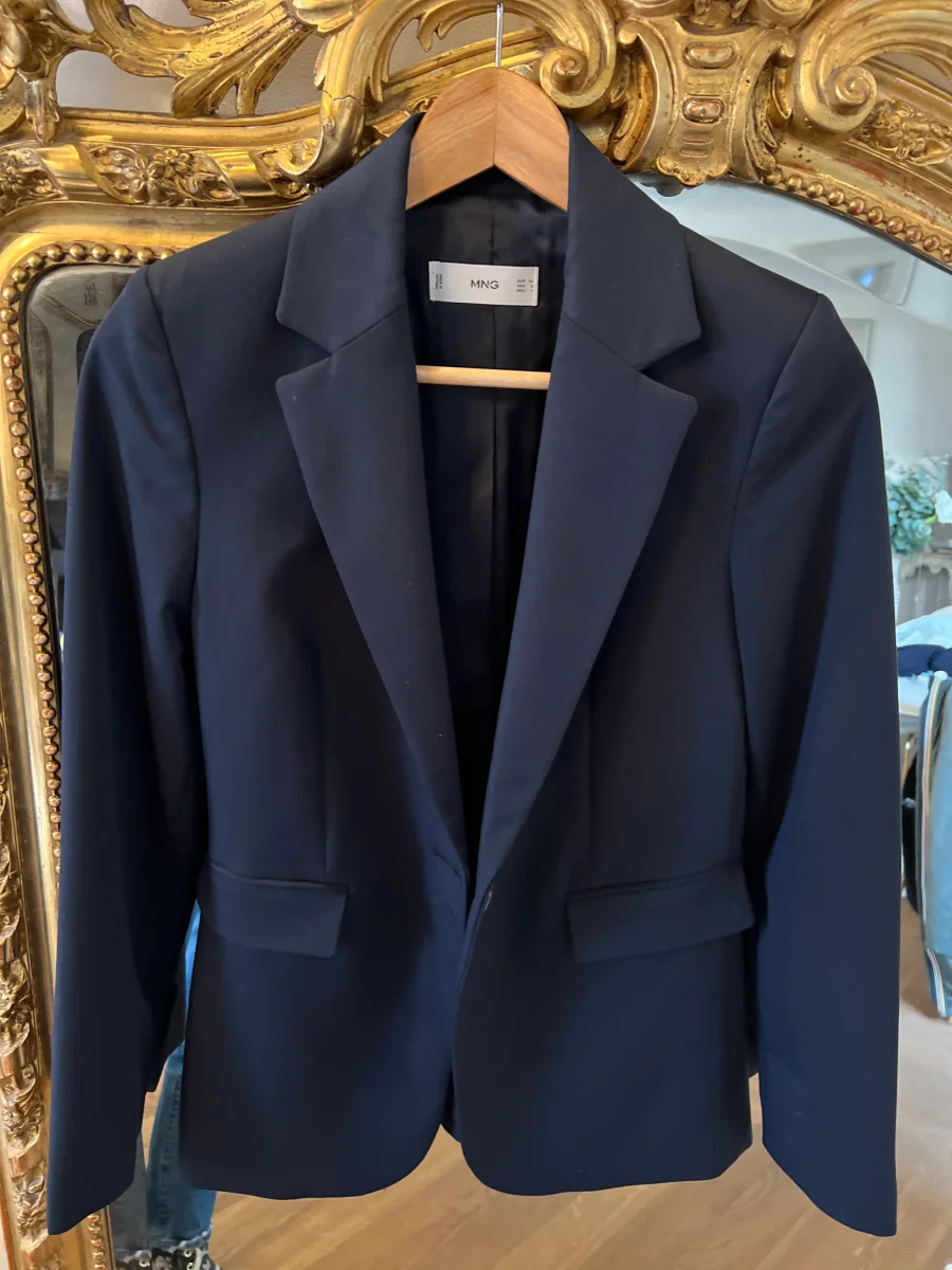 Blazer Mango bleu marine classique