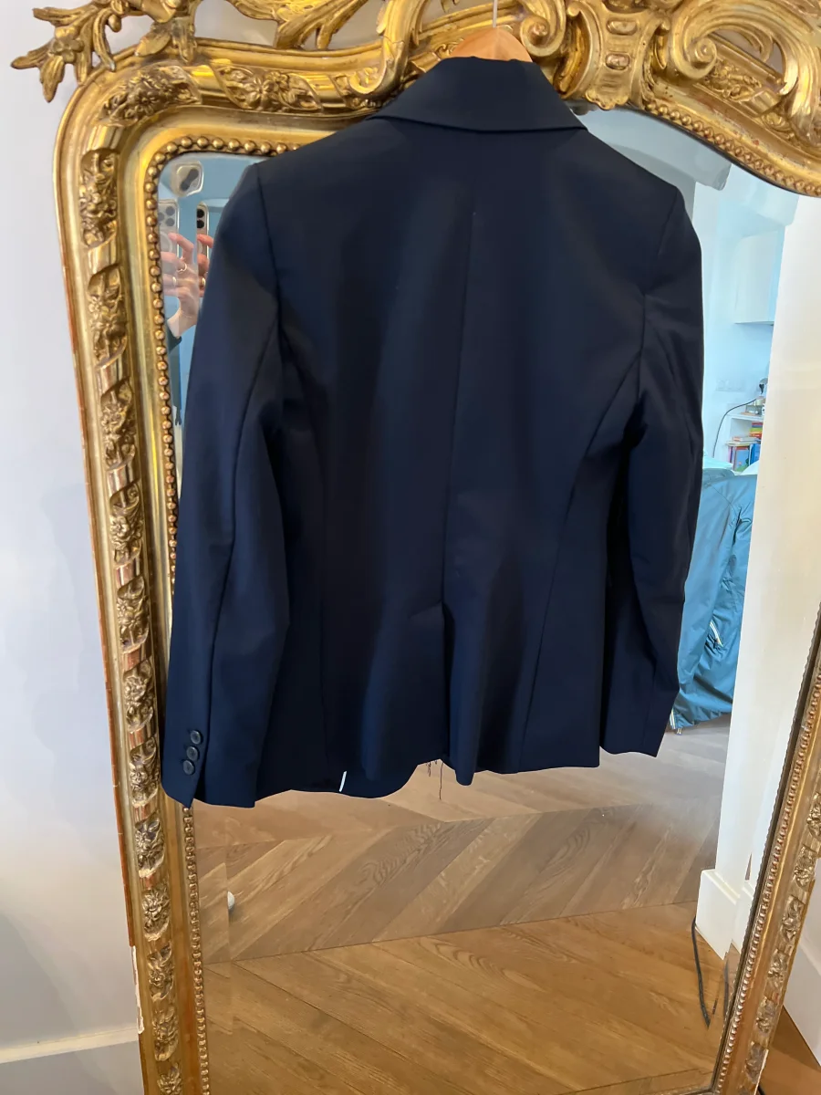 Blazer Mango bleu marine classique – Image 4