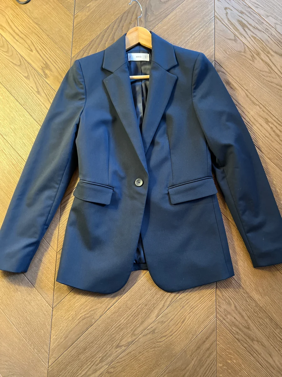 Blazer Mango bleu marine classique – Image 5
