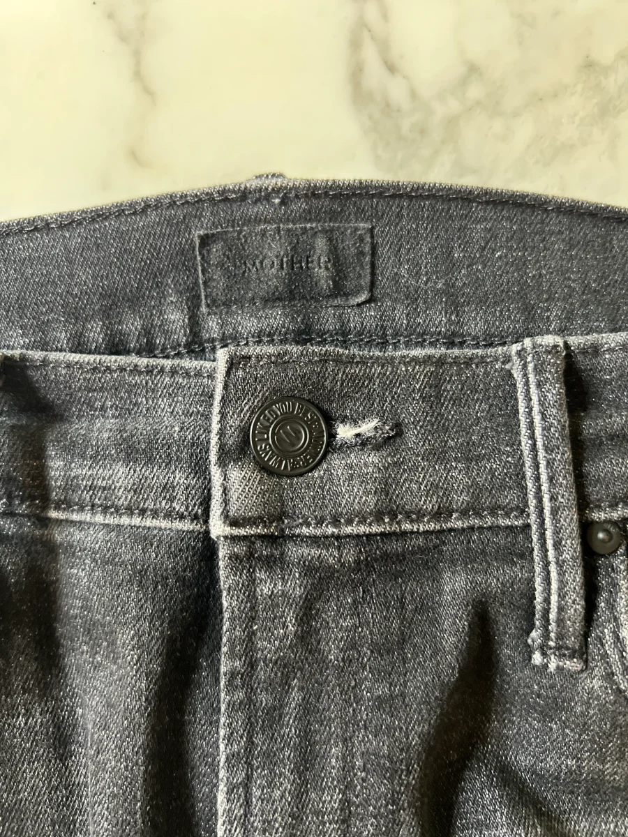 Jean Mother noir délavé – Image 7