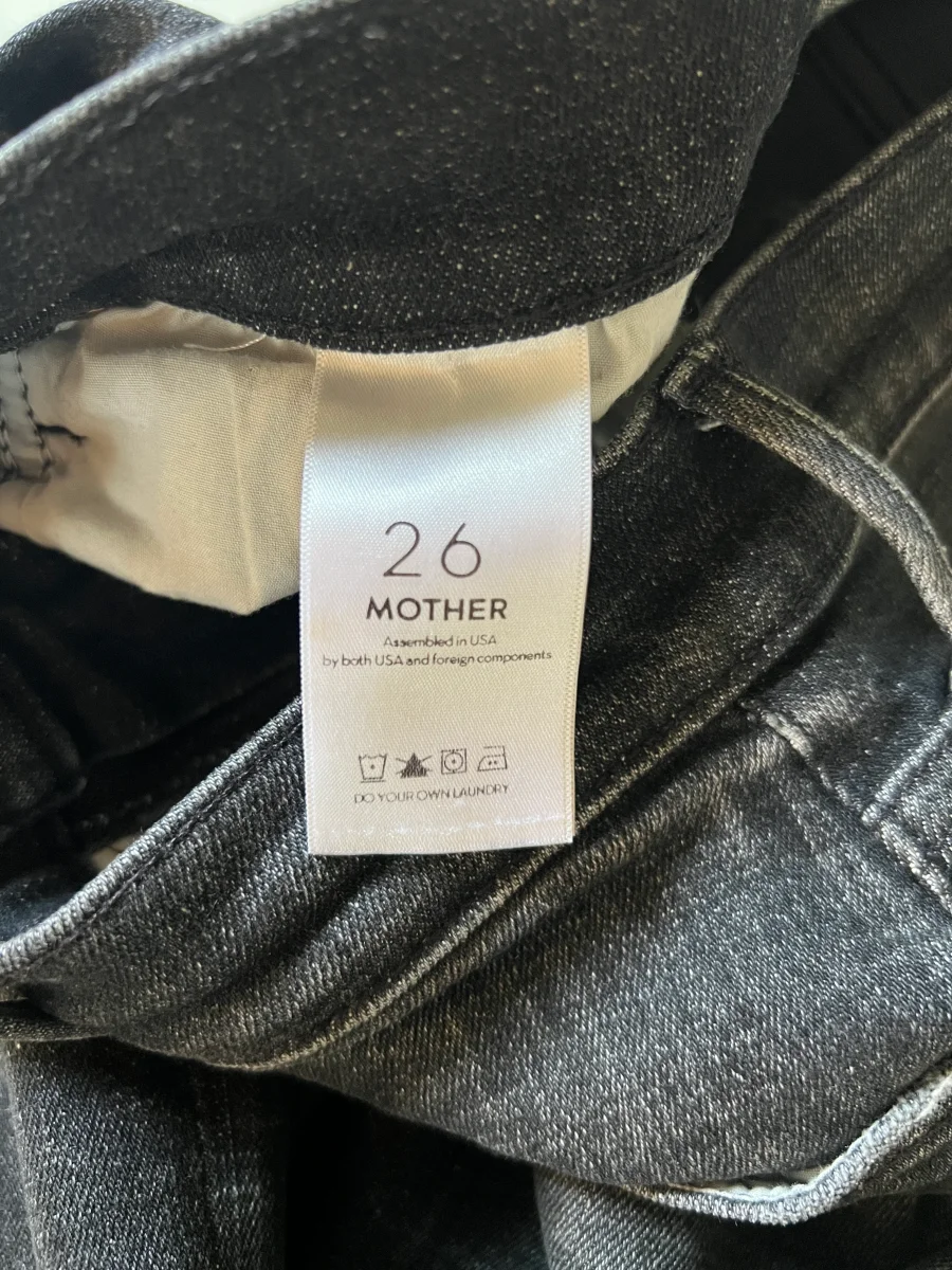 Jean Mother noir délavé – Image 8