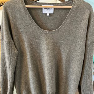 Pull Kujten en cachemire kaki