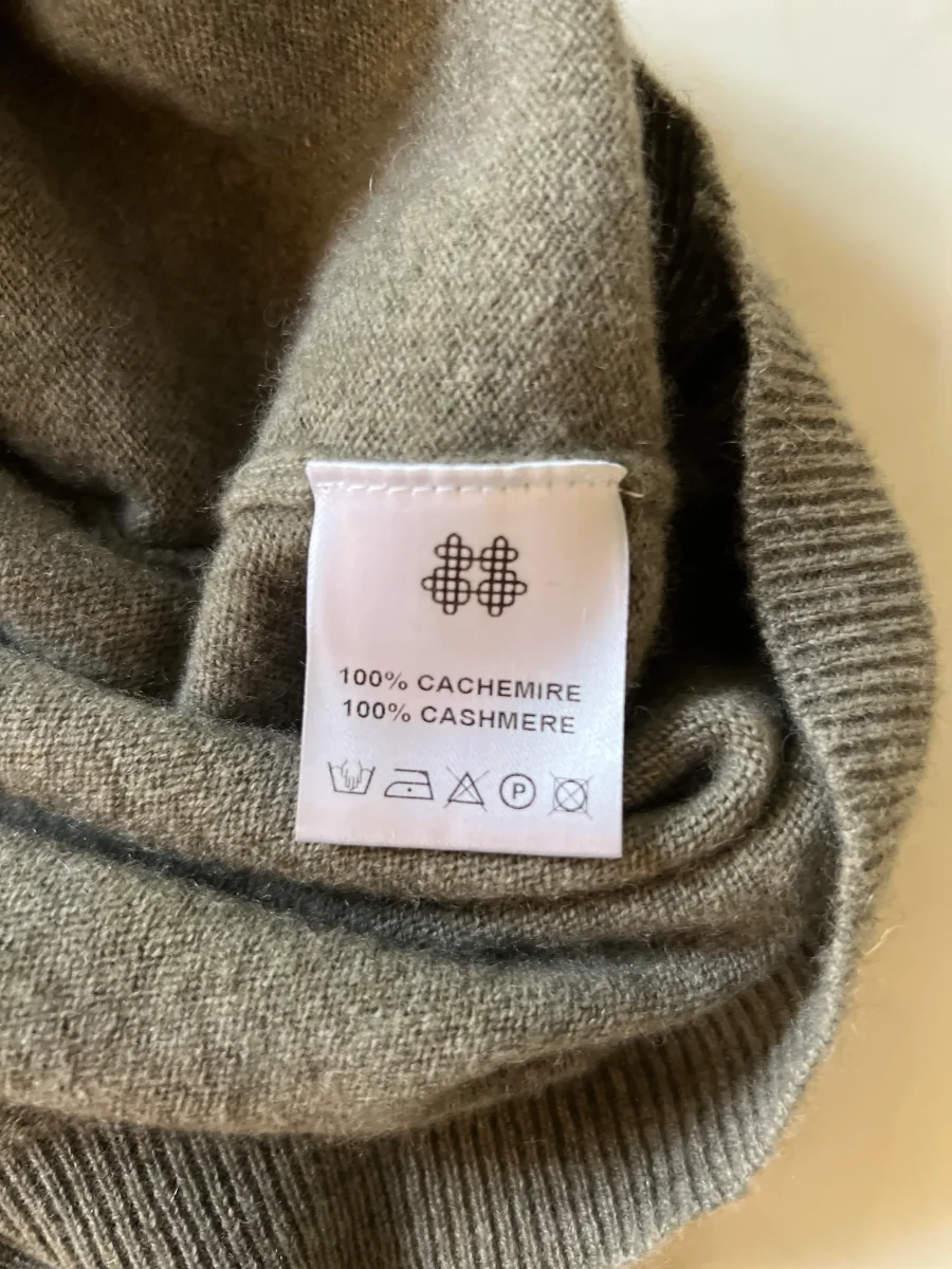 Pull Kujten en cachemire kaki – Image 4