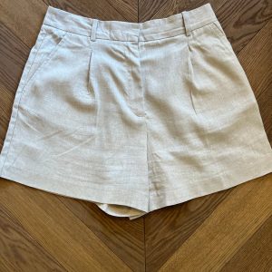 Short Zara en lin beige