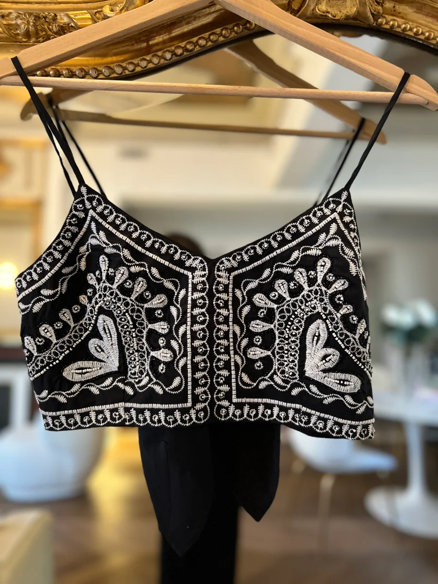 Crop top H&M noir neuf – Image 3