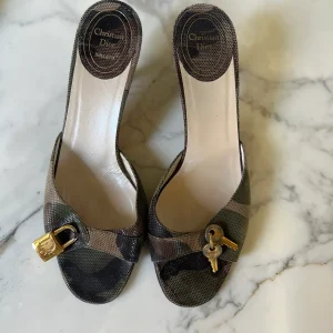Mules Christian Dior militaire