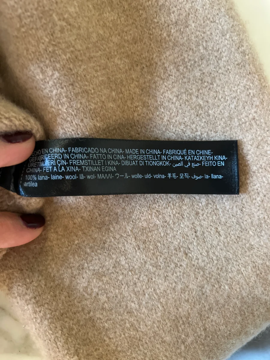 Massimo Dutti - Pull à capuche en laine beige – Image 8