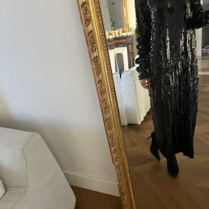 Robe Zara longue paillettes col roulé