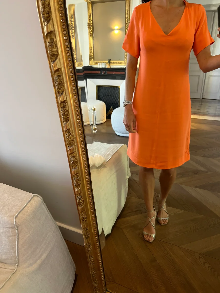 Robe Sandro orange fluo – Image 3