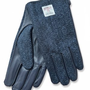Gloves Harris Tweed wool and leather