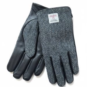 Gloves Harris Tweed wool and leather