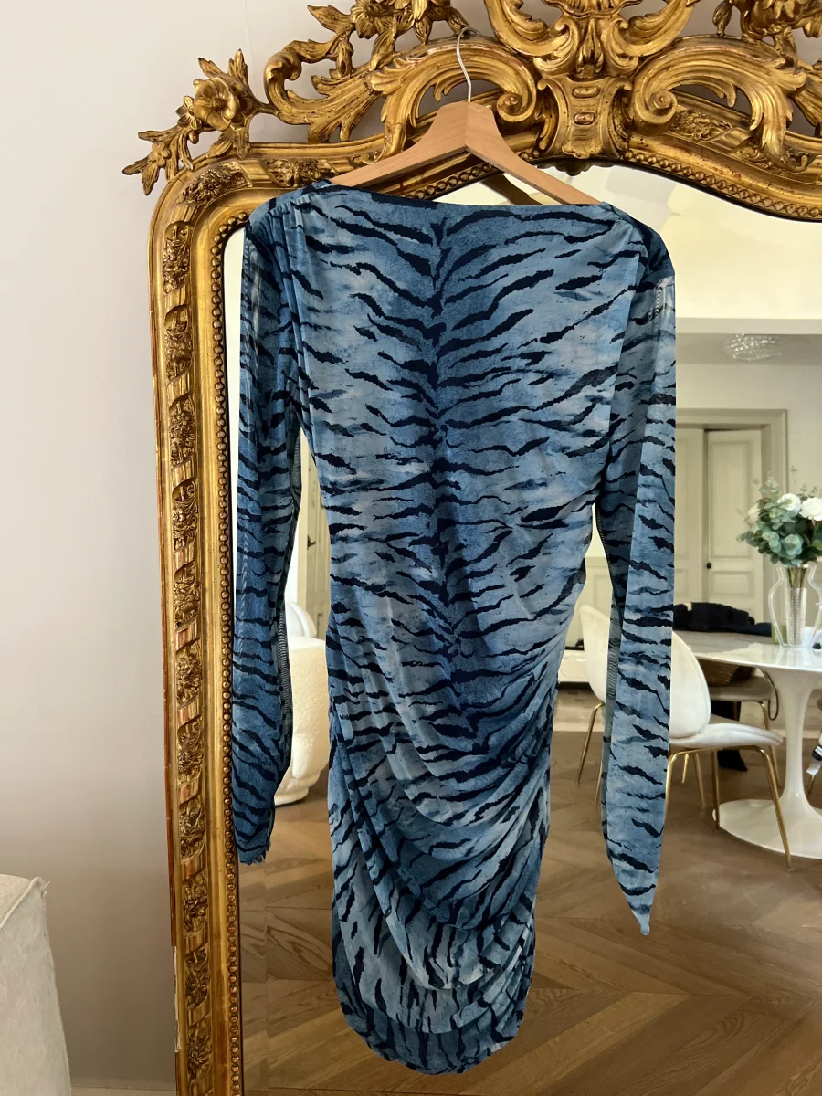 Robe Zara bleue tigrée neuve – Image 5