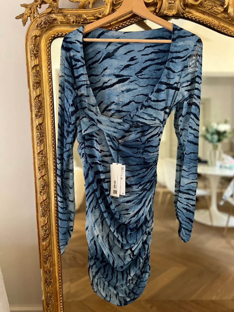 Robe Zara bleue tigrée neuve – Image 6