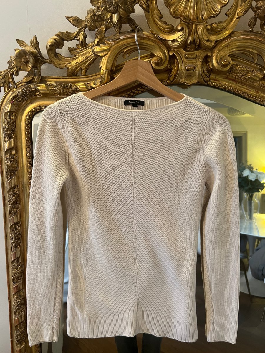 Massimo Dutti - Pull beige clair – Image 2
