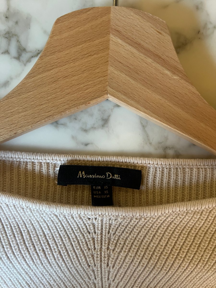 Massimo Dutti - Pull beige clair – Image 6
