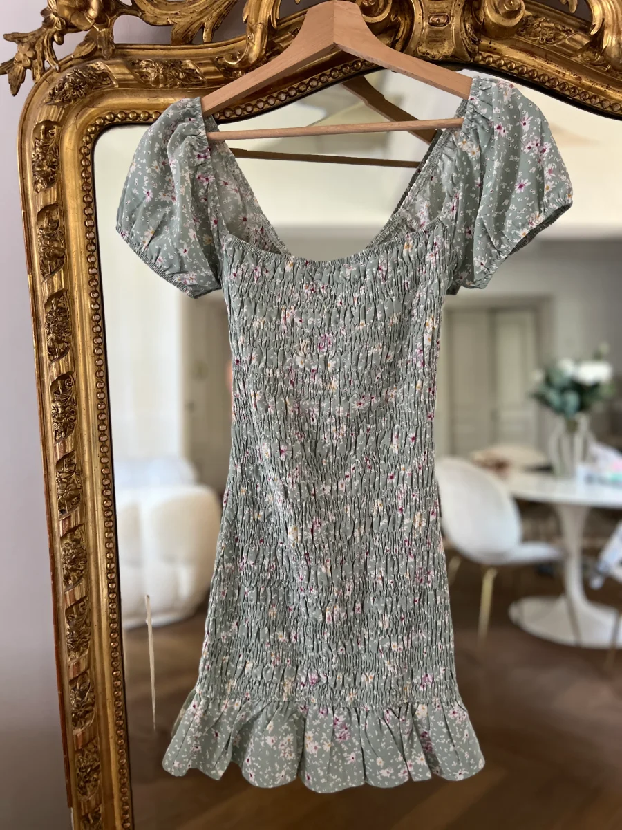 Robe Alice Elle verte petites fleurs – Image 9