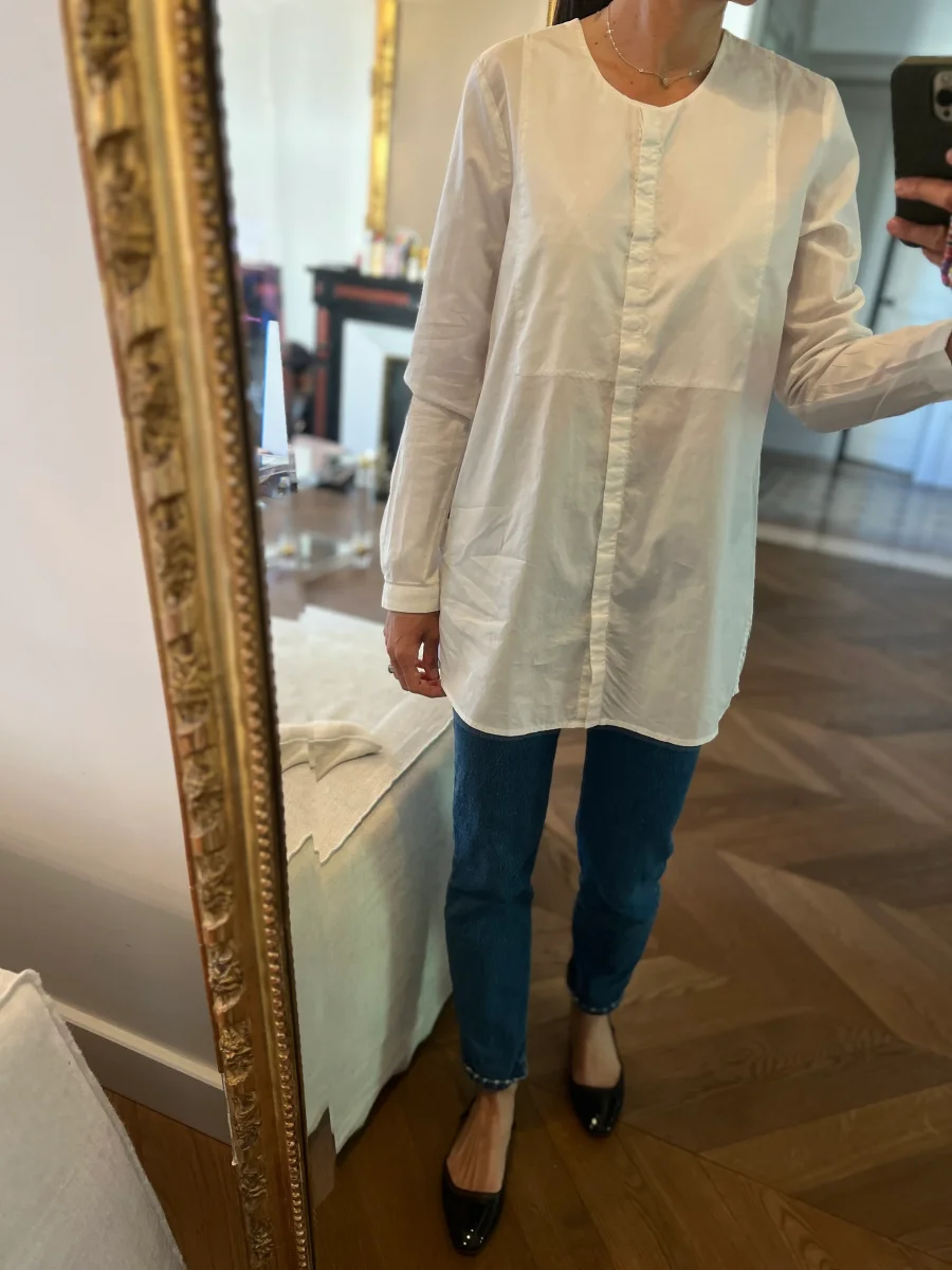 Anne Charlotte Blouse Sud Express blanche – Image 4