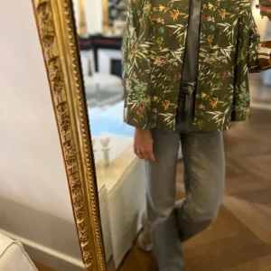 Topolina - Veste verte fleurie