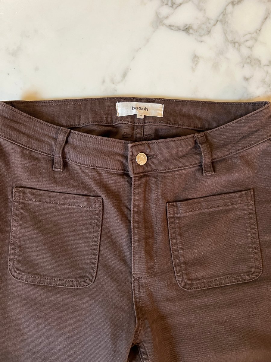 Ba&sh - Jean marron évasé – Image 5